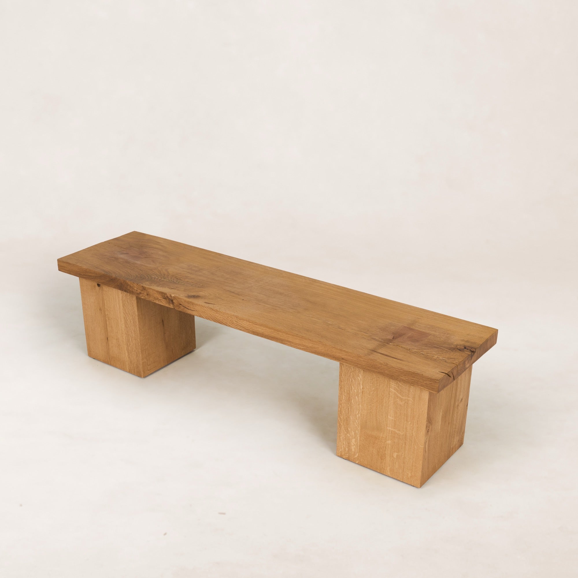 Banc en chêne blanc massif