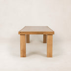 Table à manger d'extérieur - Cadre en fer blanc, plateau en verre