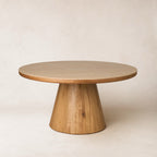 Table à manger extensible en chêne blanc massif - Finition naturelle