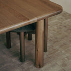 Table de salle à manger rectangulaire - Finition Moka