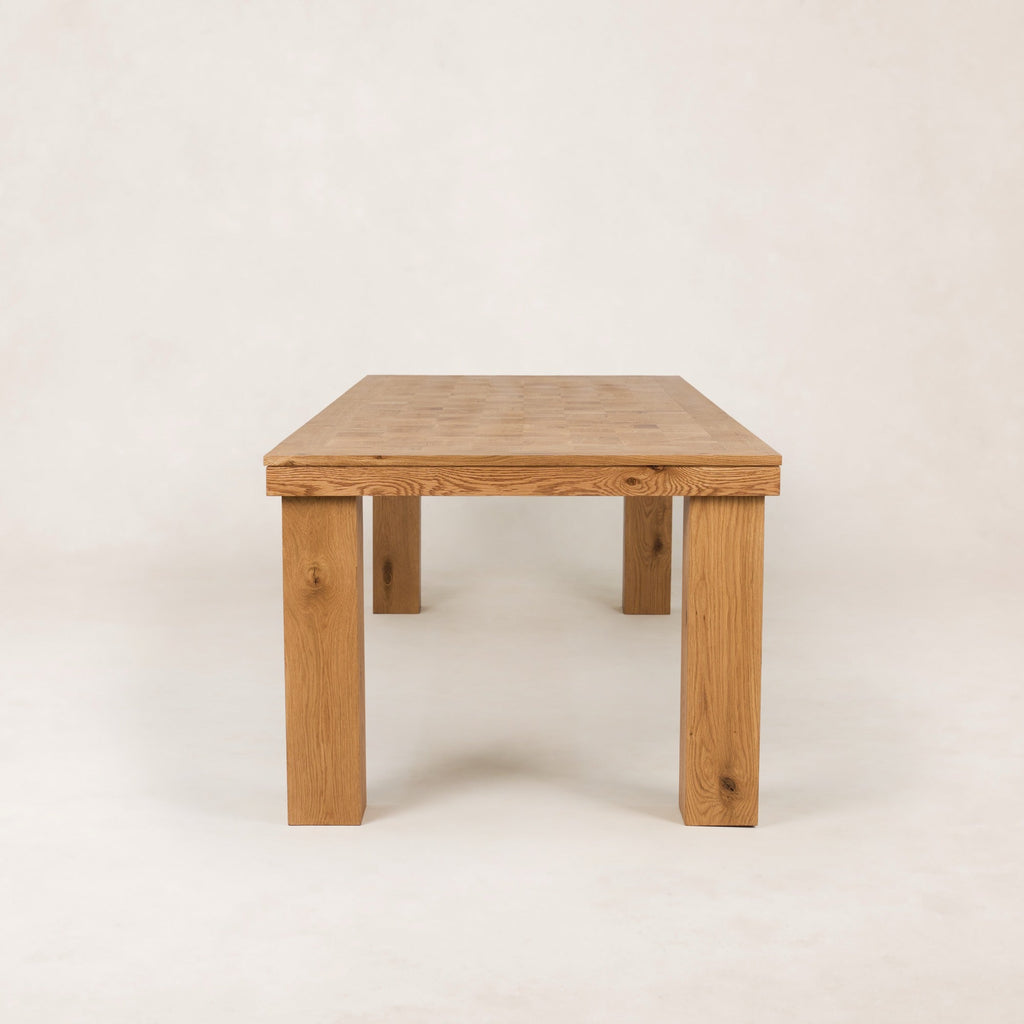 Table à manger d'extérieur - Cadre en fer noir, plateau en verre