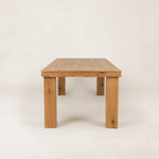 Table à manger d'extérieur - Cadre en fer noir, plateau en verre