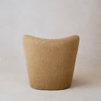 Fauteuil lounge - Boucle mohair couleur camel