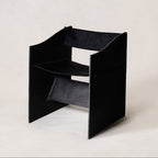 Fauteuil d'appoint sculptural – Structure en fonte d'aluminium