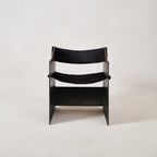 Fauteuil d'appoint sculptural – Structure en fonte d'aluminium