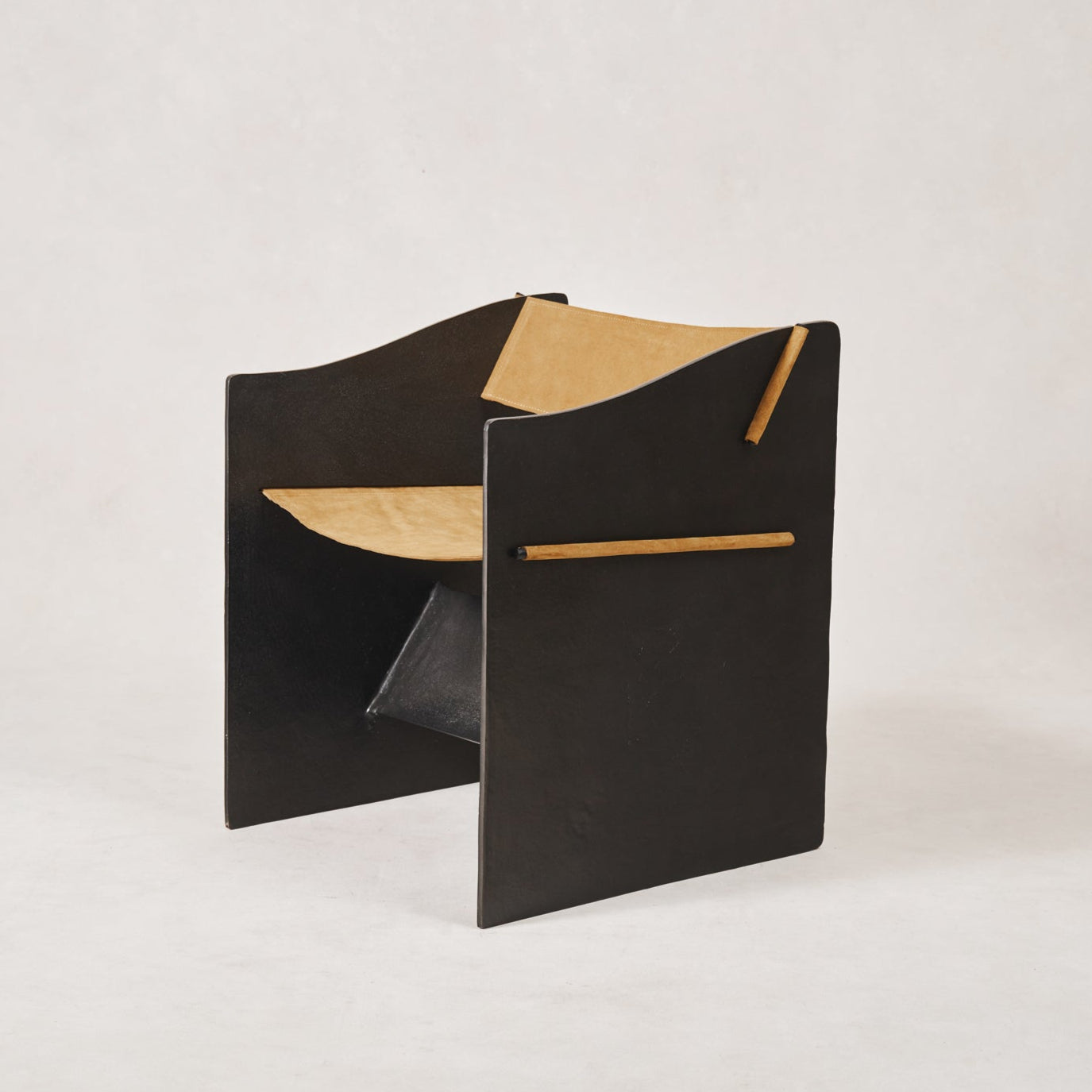 Fauteuil d'appoint sculptural – Structure en fonte d'aluminium