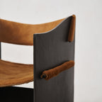Fauteuil d'appoint sculptural – Structure en fonte d'aluminium