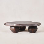 Table basse - Aluminium coulé avec finition bronze vieilli