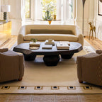 Table basse - Aluminium coulé avec finition bronze vieilli