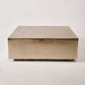 Table basse - Aluminium coulé finition nickel