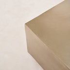 Table basse - Aluminium coulé finition nickel