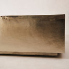 Table basse - Aluminium coulé finition nickel