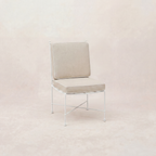 Chaise de salle à manger sans accoudoirs d'extérieur - Cadre en fer blanc