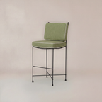 Tabouret de bar d'extérieur - Piètement en fer noir
