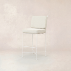 Tabouret de bar d'extérieur - Cadre en fer blanc