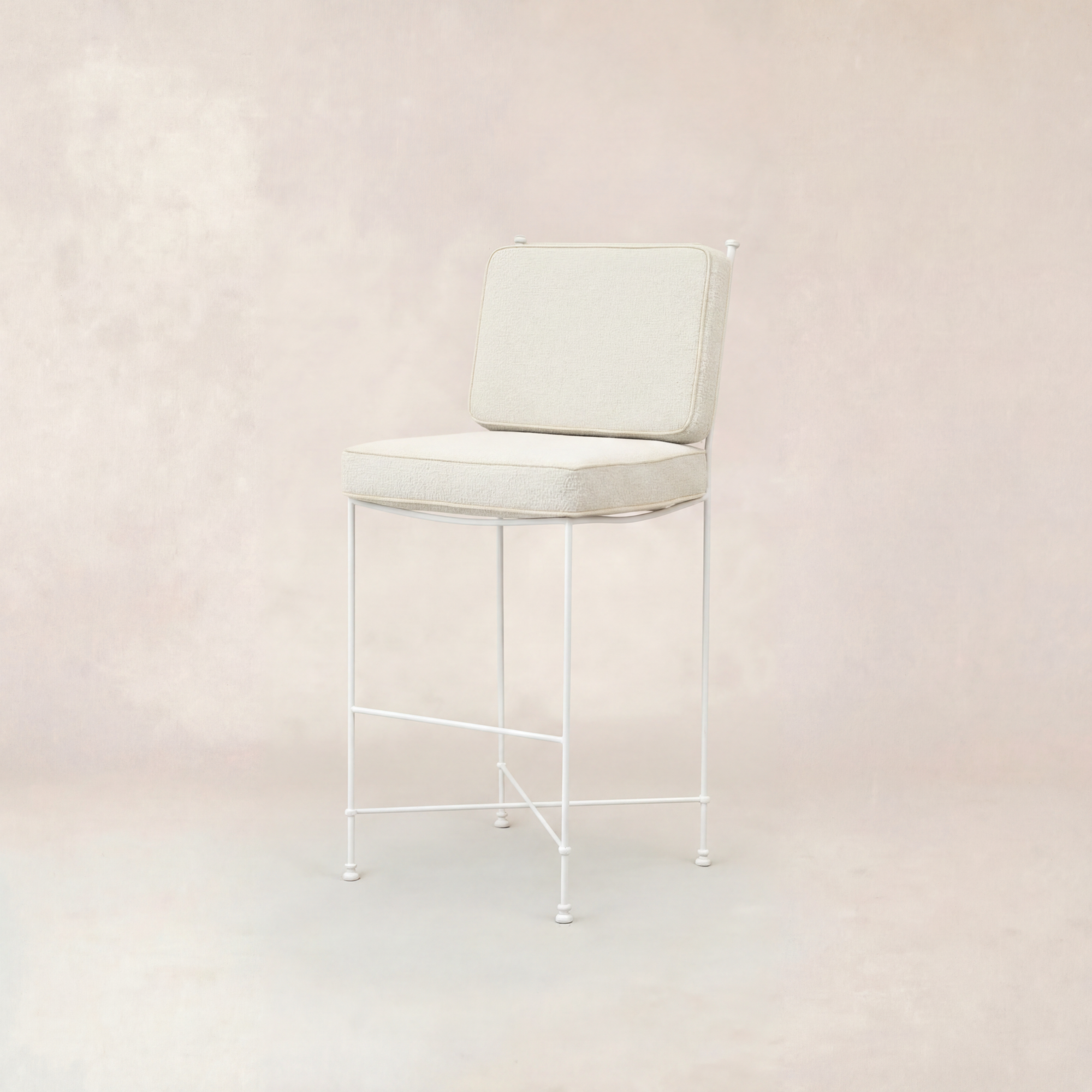 Tabouret de bar d'extérieur - Cadre en fer blanc