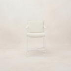 Tabouret de comptoir d'extérieur - Structure en fer blanc