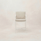 Tabouret de comptoir d'extérieur - Structure en fer blanc