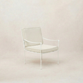 Chaise de salle à manger/salon d'extérieur – Structure en fer blanc