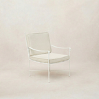 Chaise de salle à manger/salon d'extérieur – Structure en fer blanc