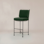 Tabouret de bar d'extérieur - Piètement en fer noir