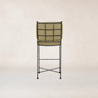 Tabouret de bar d'extérieur - Piètement en fer noir