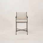 Tabouret de comptoir extérieur – Structure en fer noir