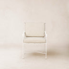 Chaise de salle à manger/salon d'extérieur – Structure en fer blanc