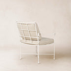 Chaise de salle à manger/salon d'extérieur – Structure en fer blanc