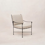 Chaise de salle à manger/salon d'extérieur – Structure en fer noir