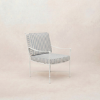 Chaise de salle à manger/salon d'extérieur – Structure en fer blanc