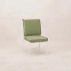 Chaise de salle à manger sans accoudoirs d'extérieur - Cadre en fer blanc