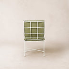 Chaise de salle à manger sans accoudoirs d'extérieur - Cadre en fer blanc