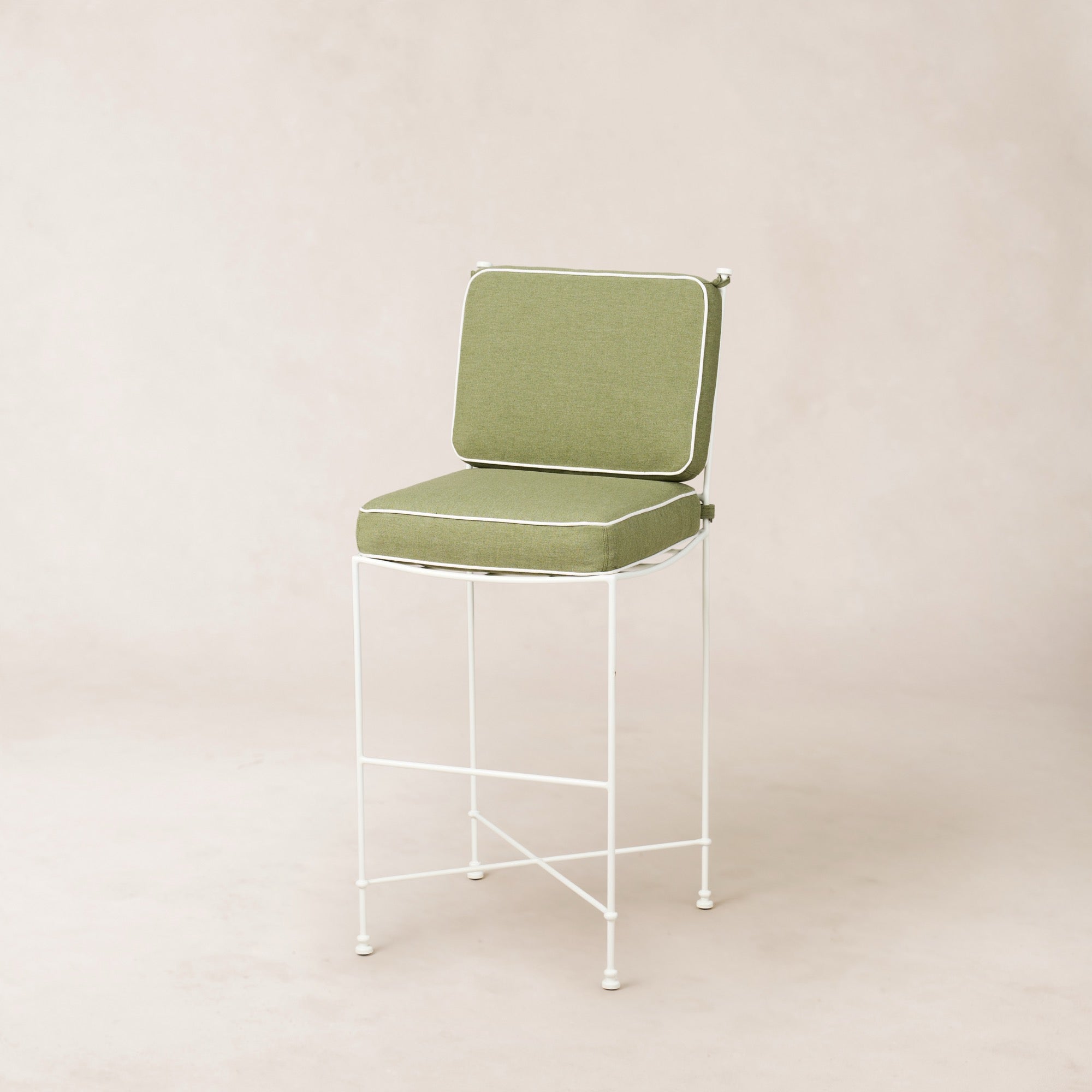 Tabouret de bar d'extérieur - Cadre en fer blanc