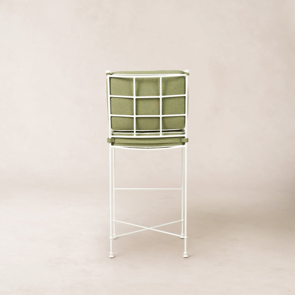 Tabouret de bar d'extérieur - Cadre en fer blanc