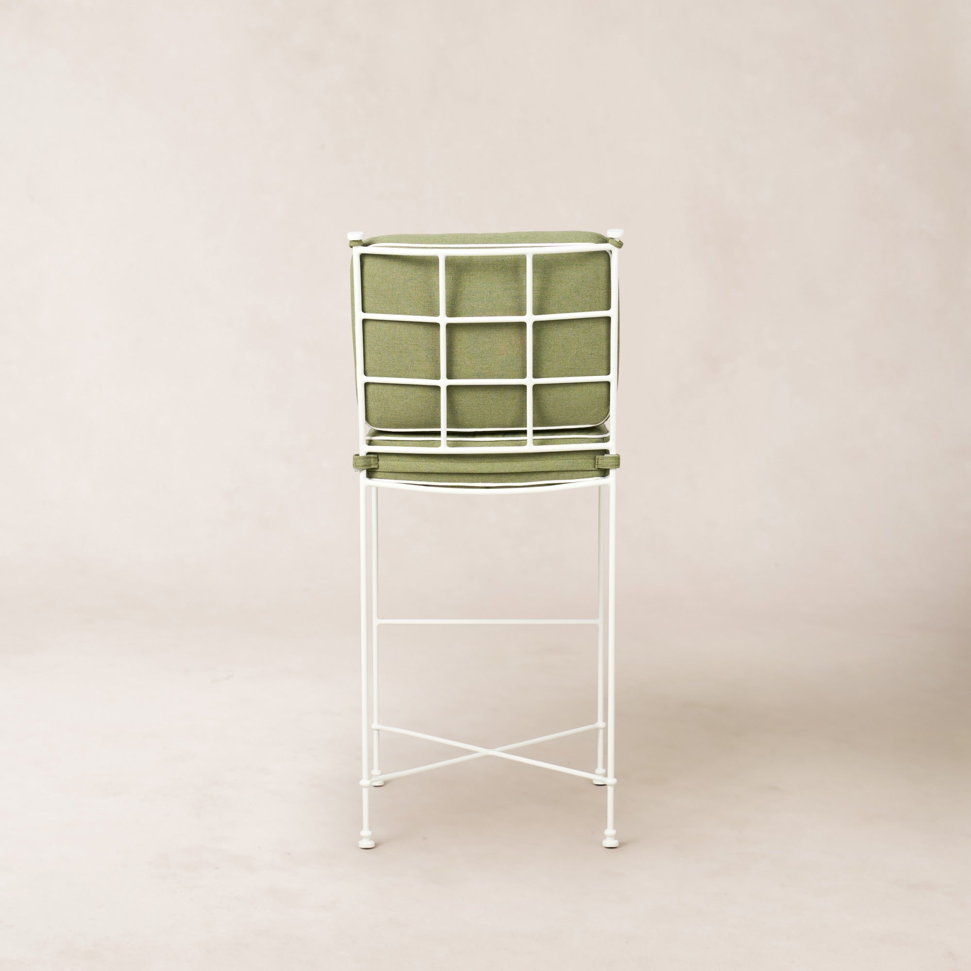 Tabouret de bar d'extérieur - Cadre en fer blanc