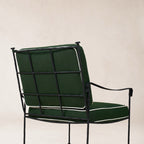 Chaise de salle à manger/salon d'extérieur – Structure en fer noir