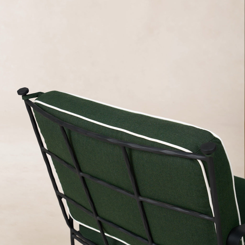 Chaise de salle à manger/salon d'extérieur – Structure en fer noir