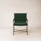 Chaise de salle à manger/salon d'extérieur – Structure en fer noir