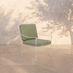 Chaise de salle à manger/salon d'extérieur – Structure en fer blanc