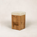 Tabouret de comptoir - Assise en tissu bouclette
