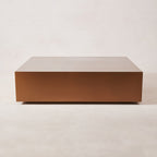 Table basse - Acier inoxydable avec finition cuivre brossé