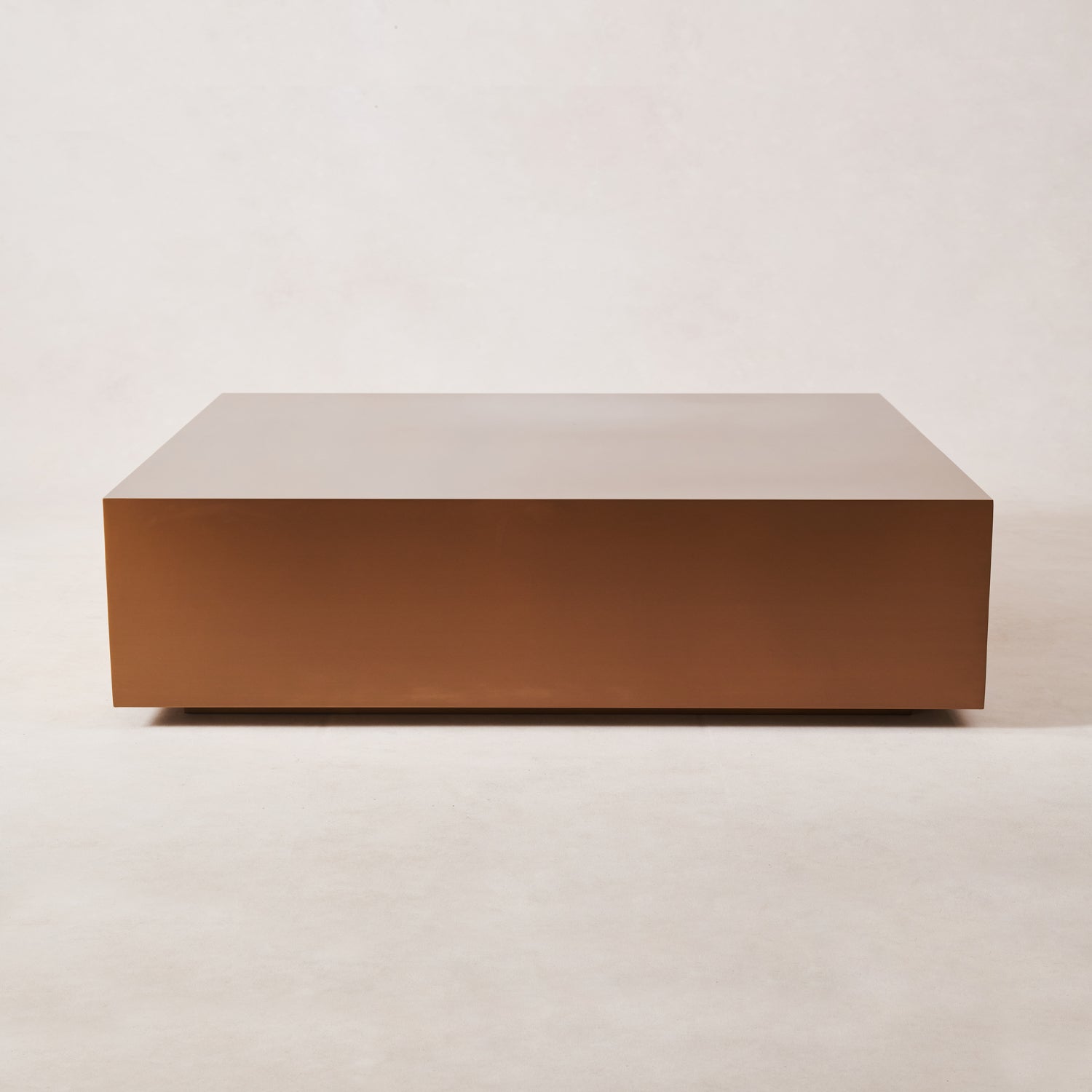 Table basse - Acier inoxydable avec finition cuivre brossé