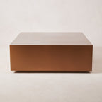Table basse - Acier inoxydable avec finition cuivre brossé