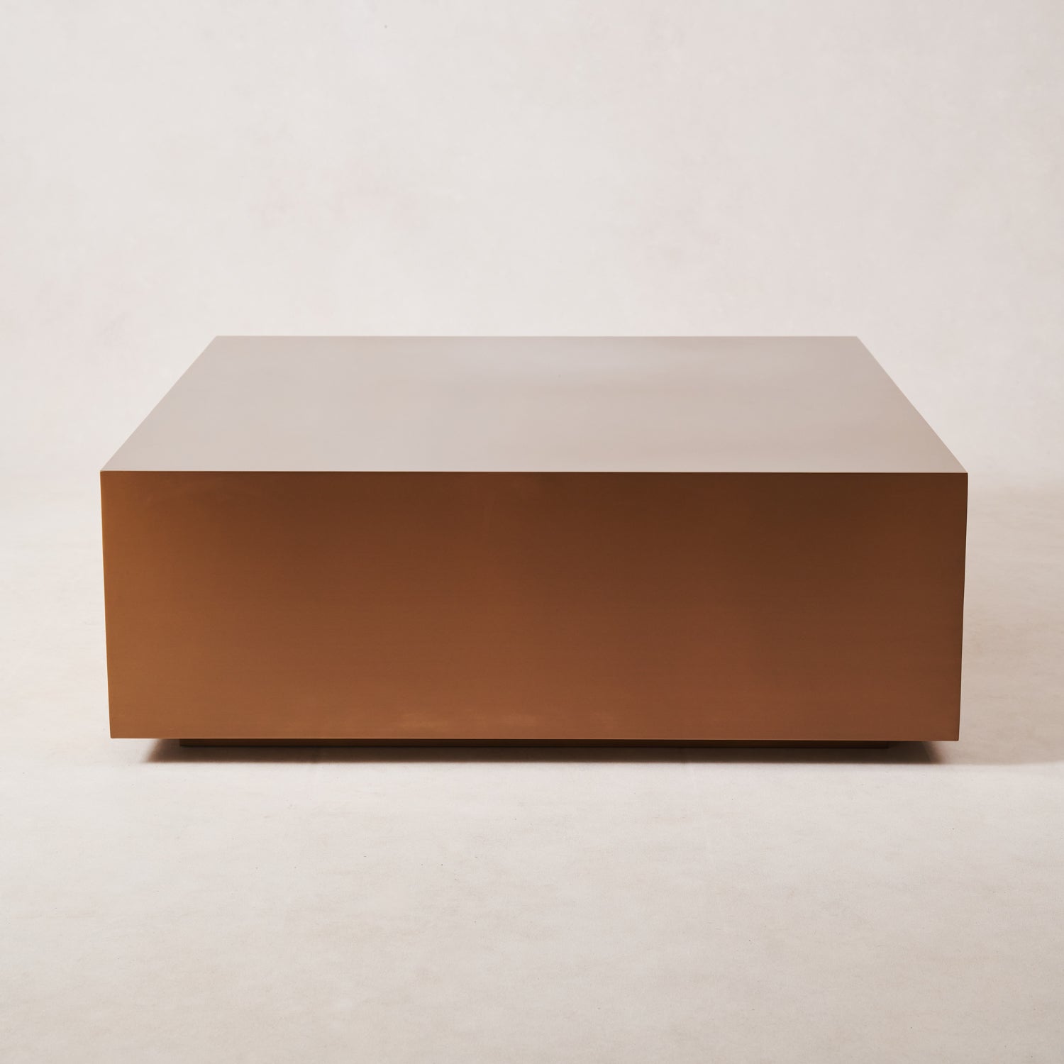 Table basse - Acier inoxydable avec finition cuivre brossé