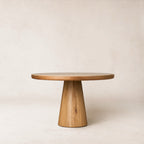 Table à manger extensible en chêne blanc massif - Finition naturelle