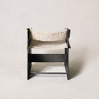 Fauteuil d'appoint sculptural – Structure en fonte d'aluminium