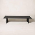 Table basse en chêne massif – finition anthracite