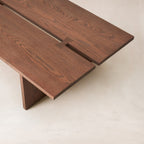 Table basse en chêne massif – Finition Moka
