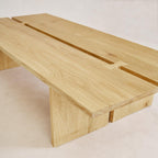 Table basse en chêne massif - Finition naturelle